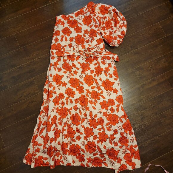 Hansen & Gretel Carmen Wildflower Maxi Dress Womens M Formal Elegant Luxury - Picture 2 of 9